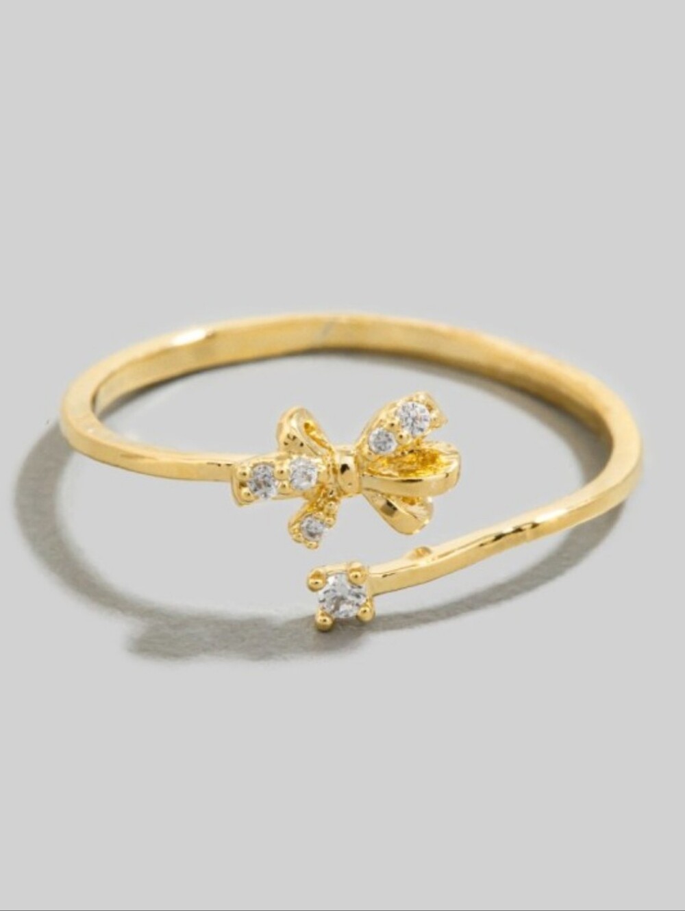 🎀 Bow Adjustable Ring- Gold & Silver Plated - Picture 2 of 2